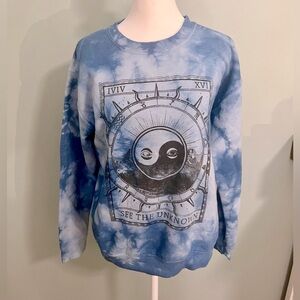 Life Clothing Co. Blue Tie Dye Sweatshirt Size Small